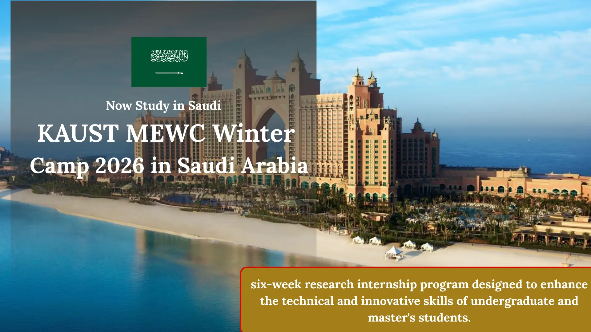KAUST MEWC Winter Camp 2026 in Saudi Arabia