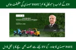 PAVE Subsidy 2025 Pakistan