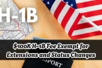 $100K H-1B Fee Exempt for Extensions and Status Changes