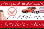 CM Punjab 1100 E-Taxi Scheme
