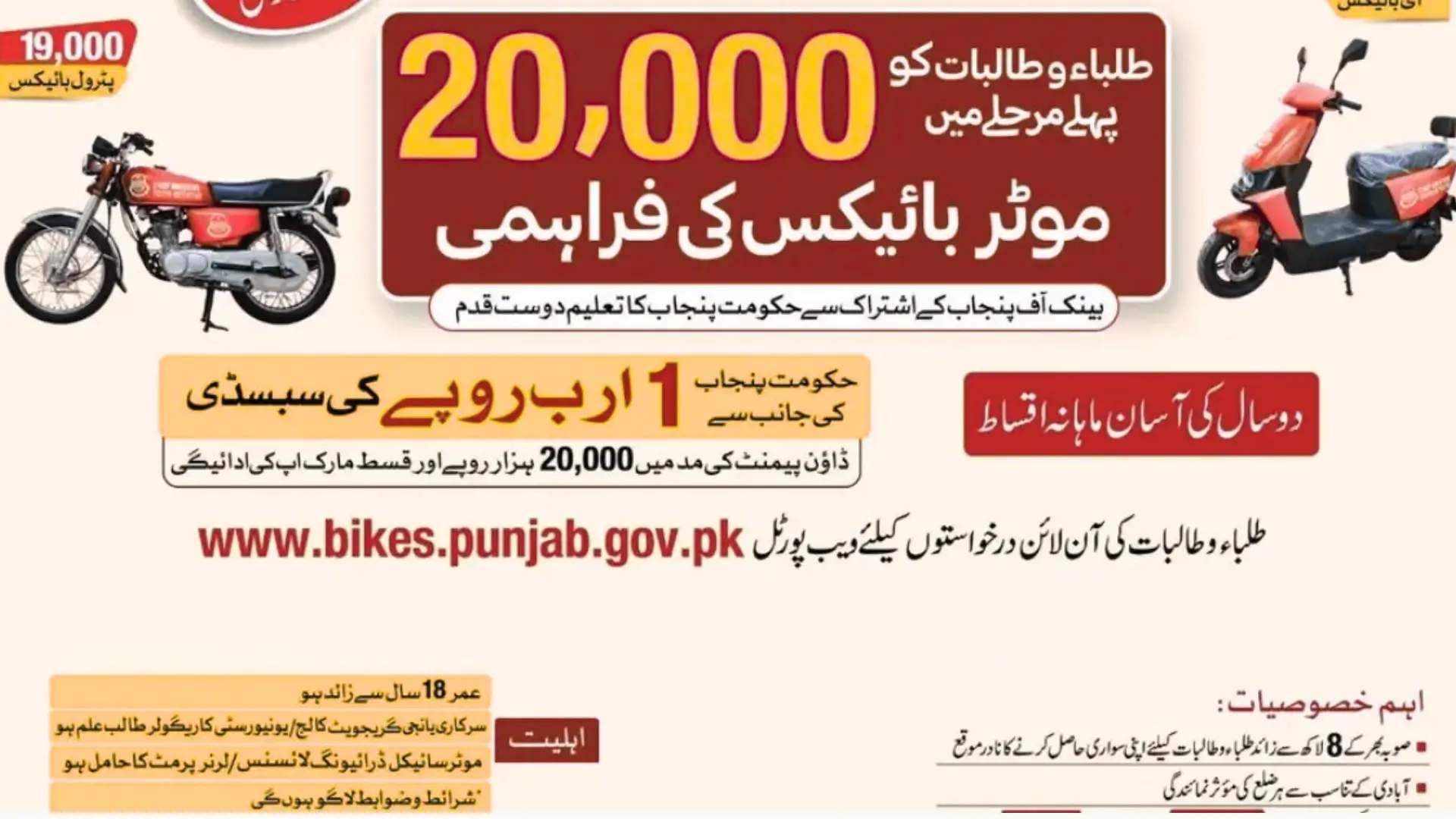 CM Punjab E-Bikes Scheme Phase 2