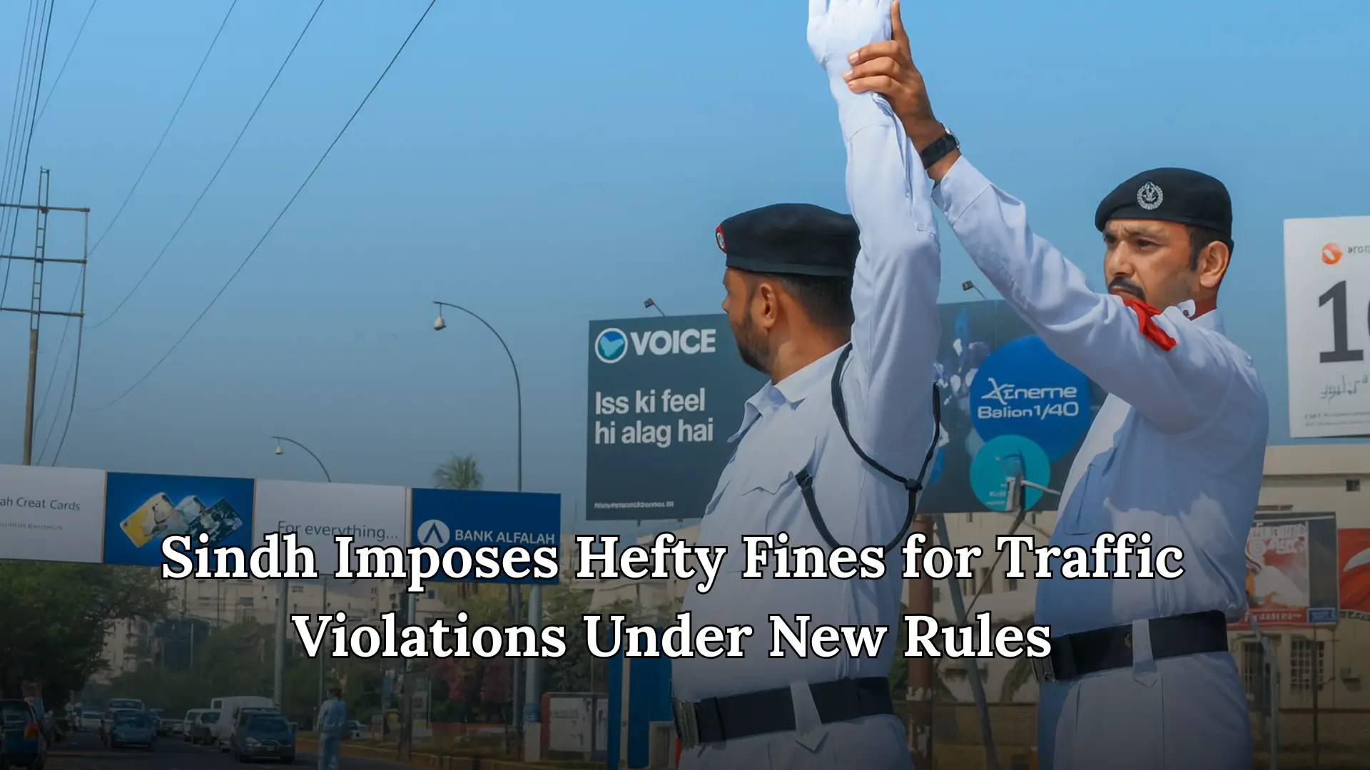 Sindh Imposes Hefty Fines for Traffic Violations Under New Rules