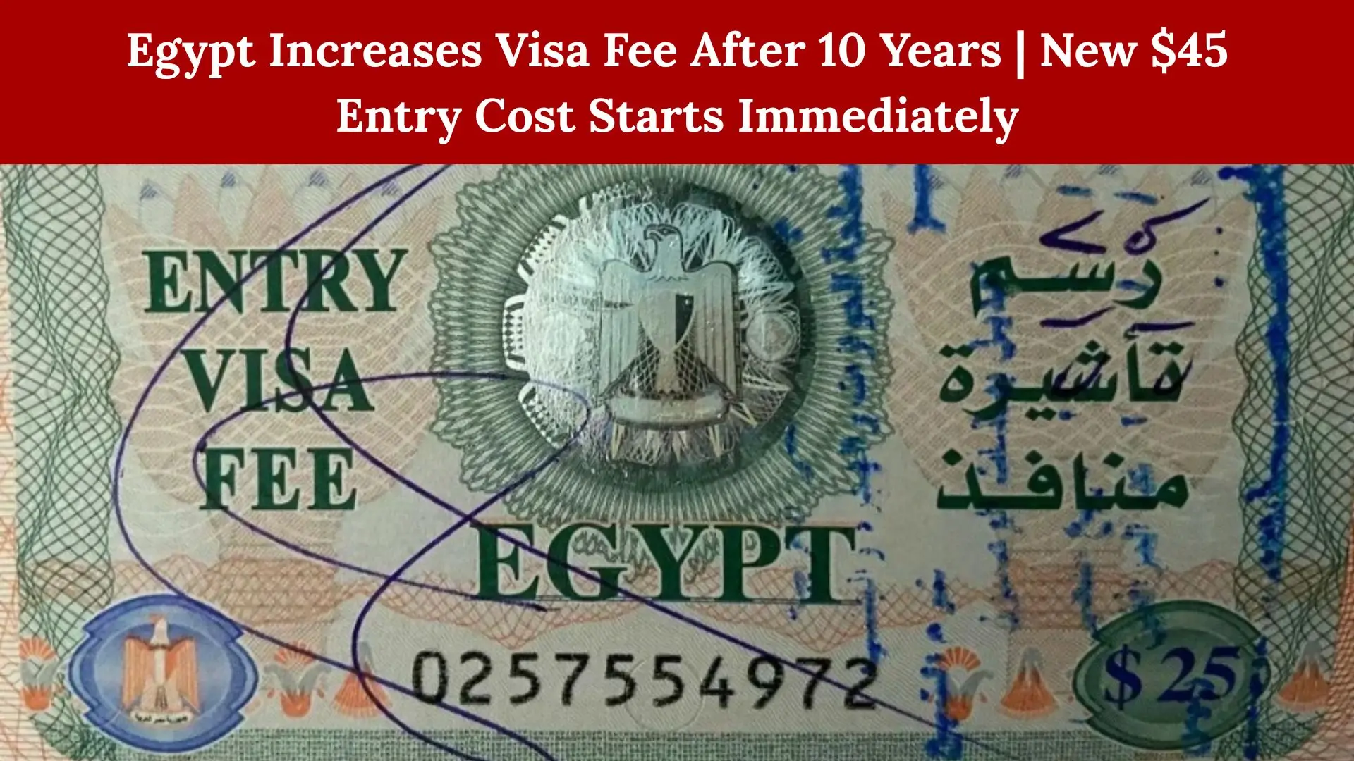 Egypt Increases Visa Fee After 10 Years