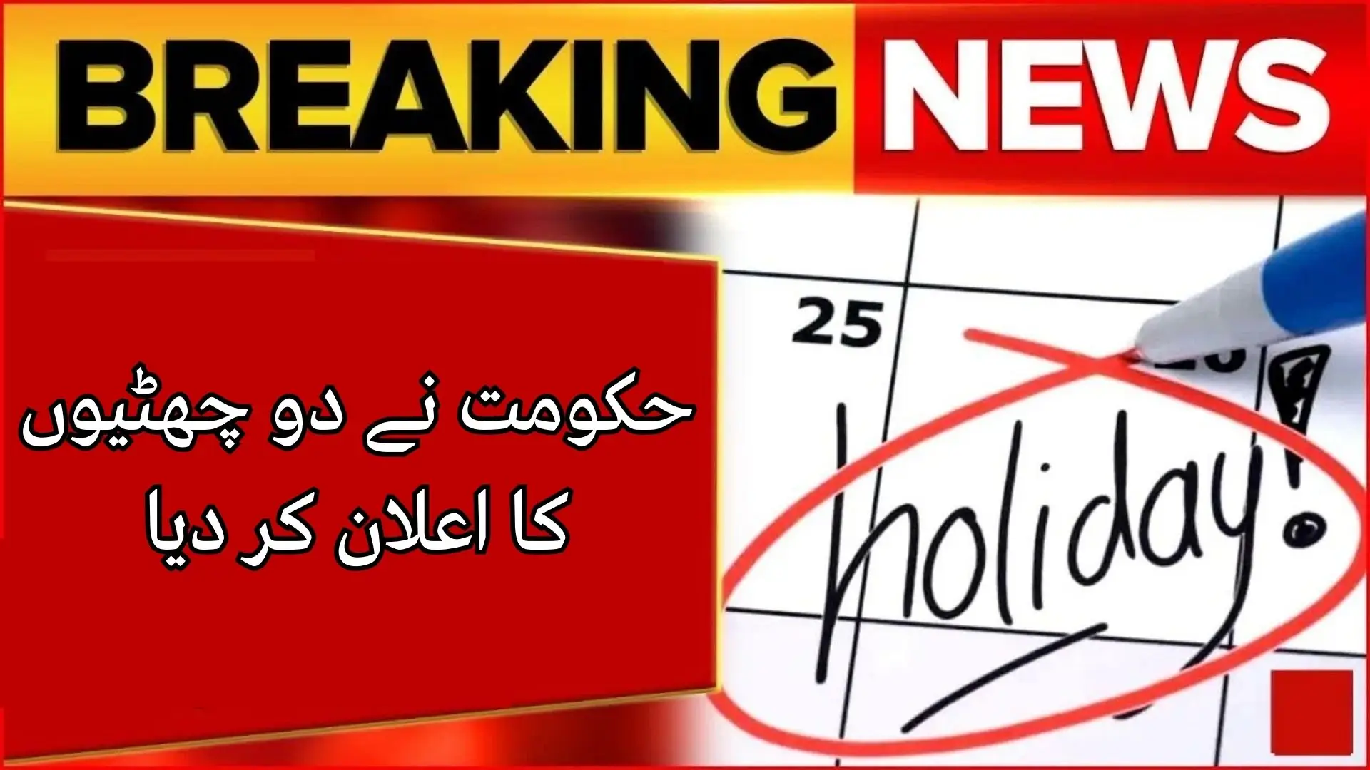 Government Announces Two Public Holidays for Quaid-e-Azam Day 2025 and Post-Christmas Break