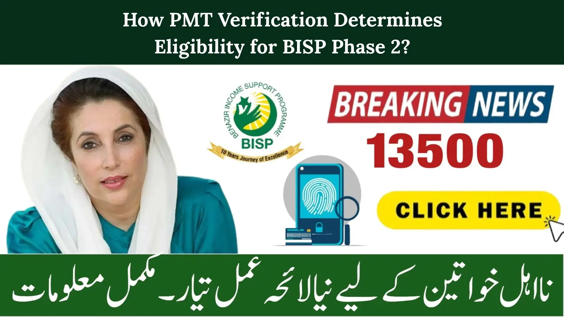 How PMT Verification Determines Eligibility for BISP Phase 2?