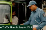 New Traffic Fines in Punjab 2025