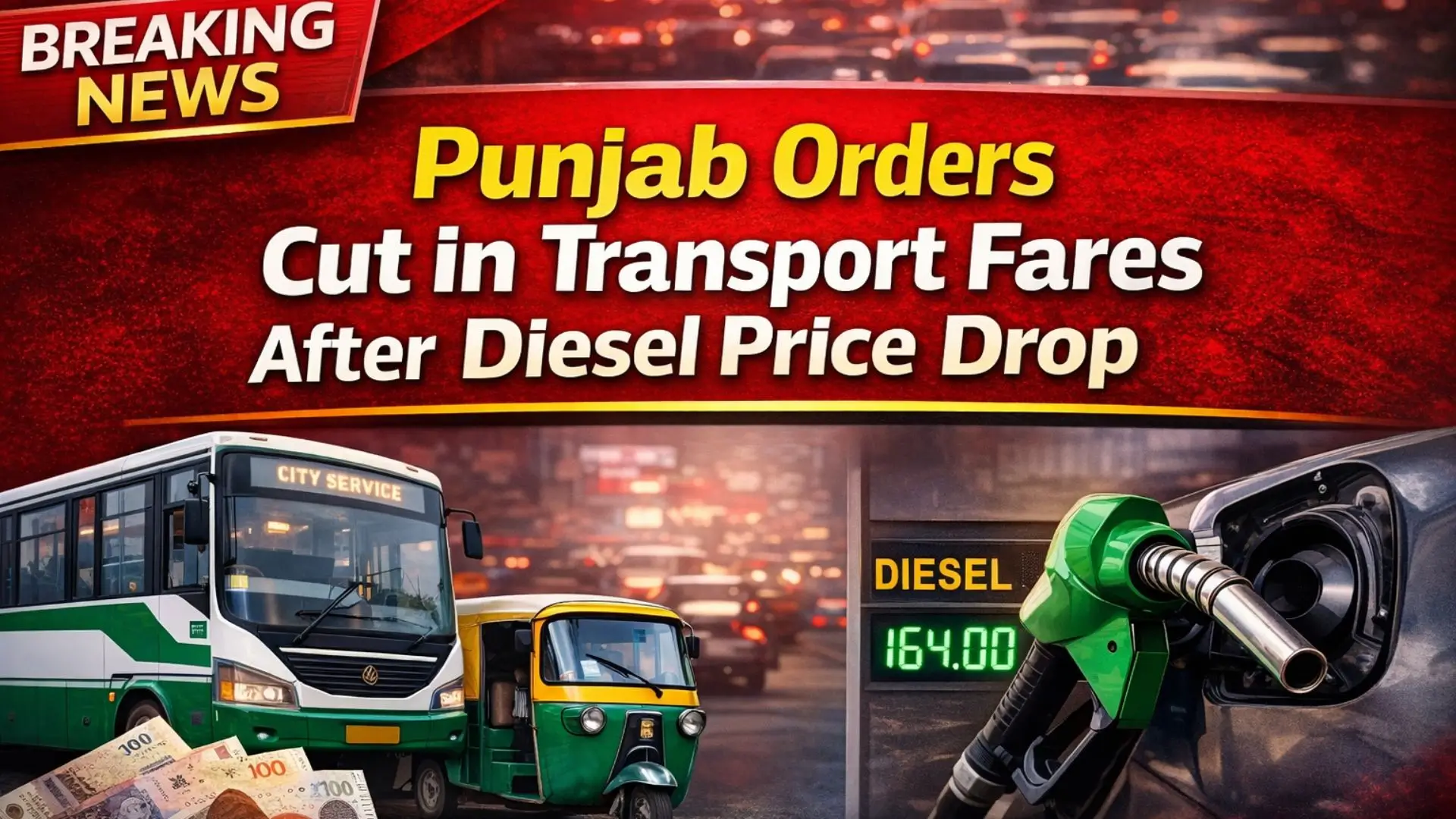 Punjab Orders Cut in Transport Fares After Diesel Price Drop